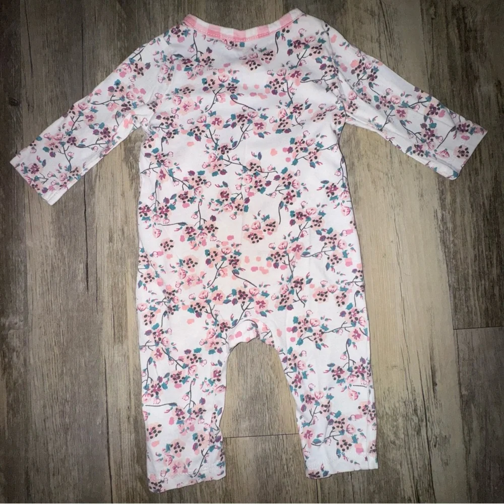 ☀️6/$20☀️ Jessica Simpson Pink Floral Baby Pajama Set